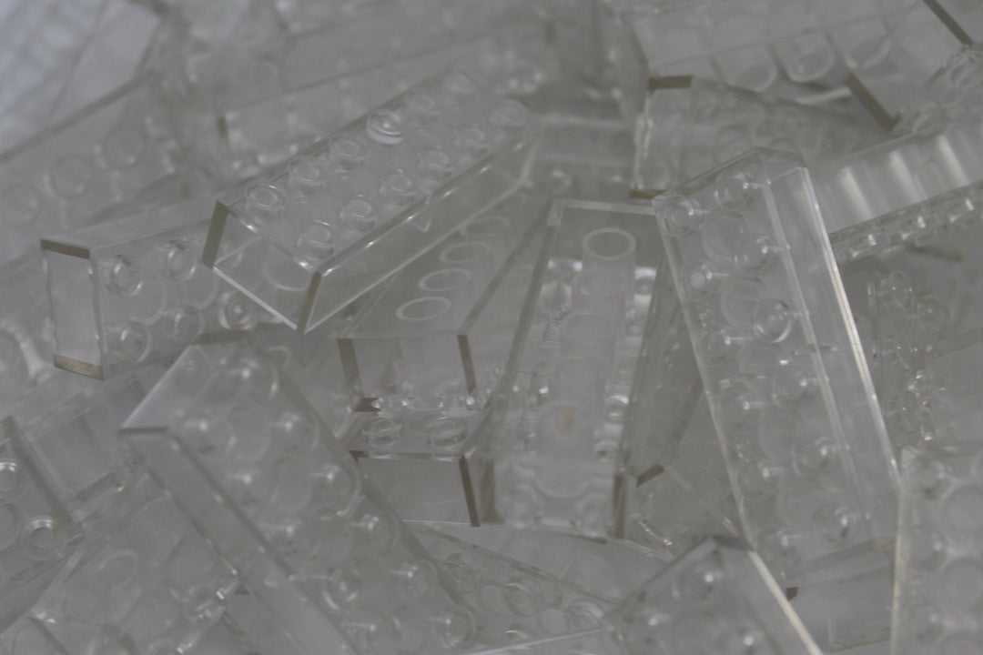 2x6 Stud Bricks 80 Pack (Clear)