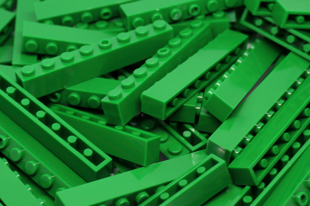 1x8 Stud Bricks 80 Pack (Green)