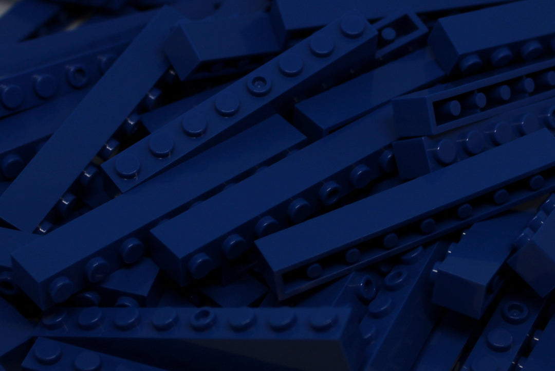 1x8 Stud Bricks 80 Pack (Royal Blue)