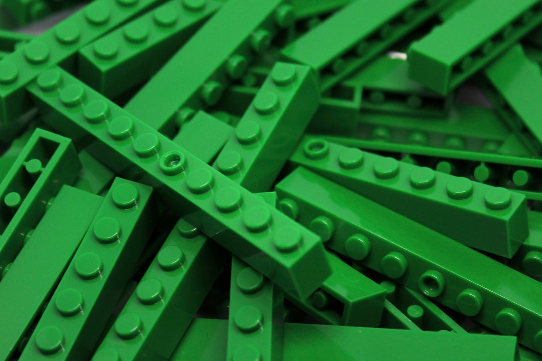 1x10 Stud Bricks 50 Pack (Green)