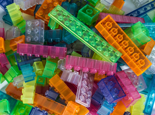 500 Piece Assorted Glow In The Dark Blocks