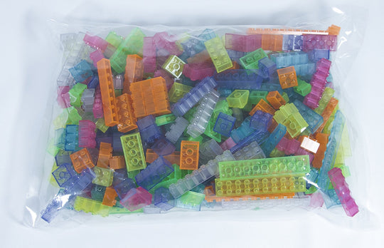 500 Piece Assorted Glow In The Dark Blocks