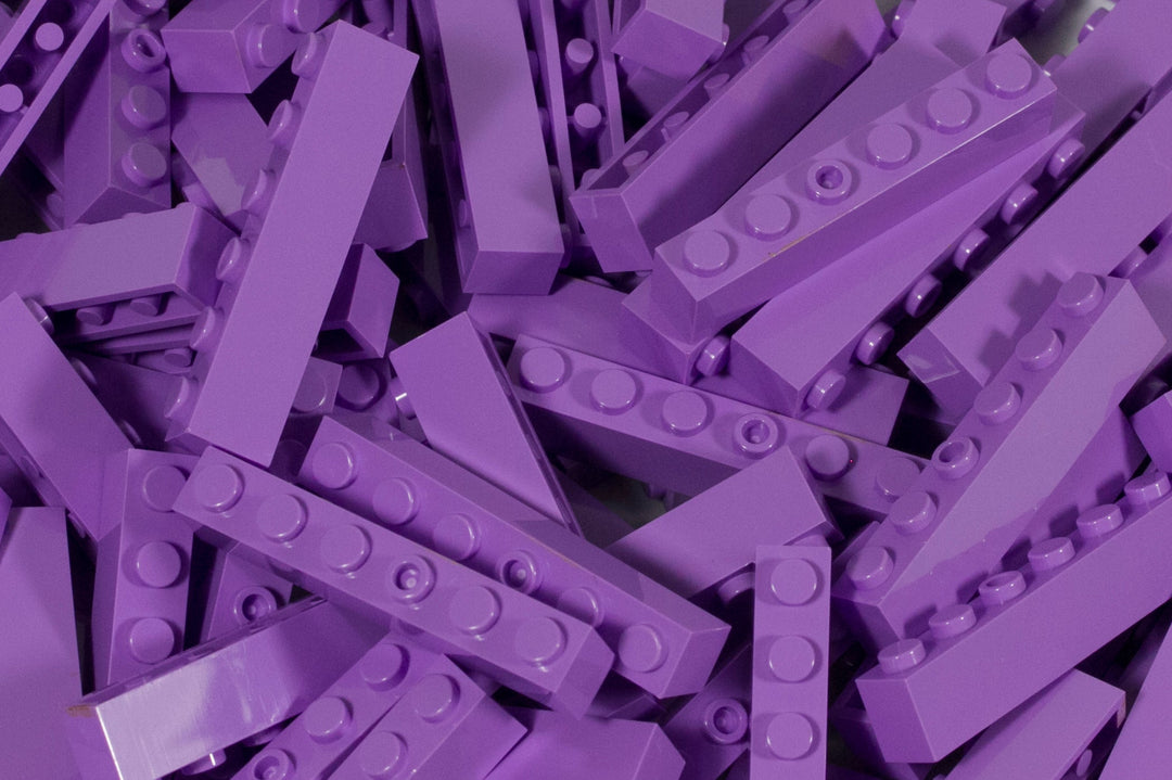 1x6 Stud Brick 100 Pack (Purple)