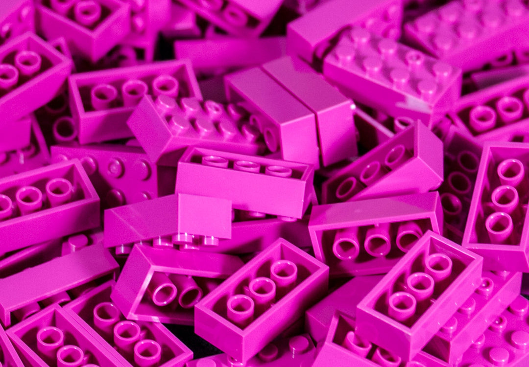 2X4 Brick 100 Pack (Fuschia)