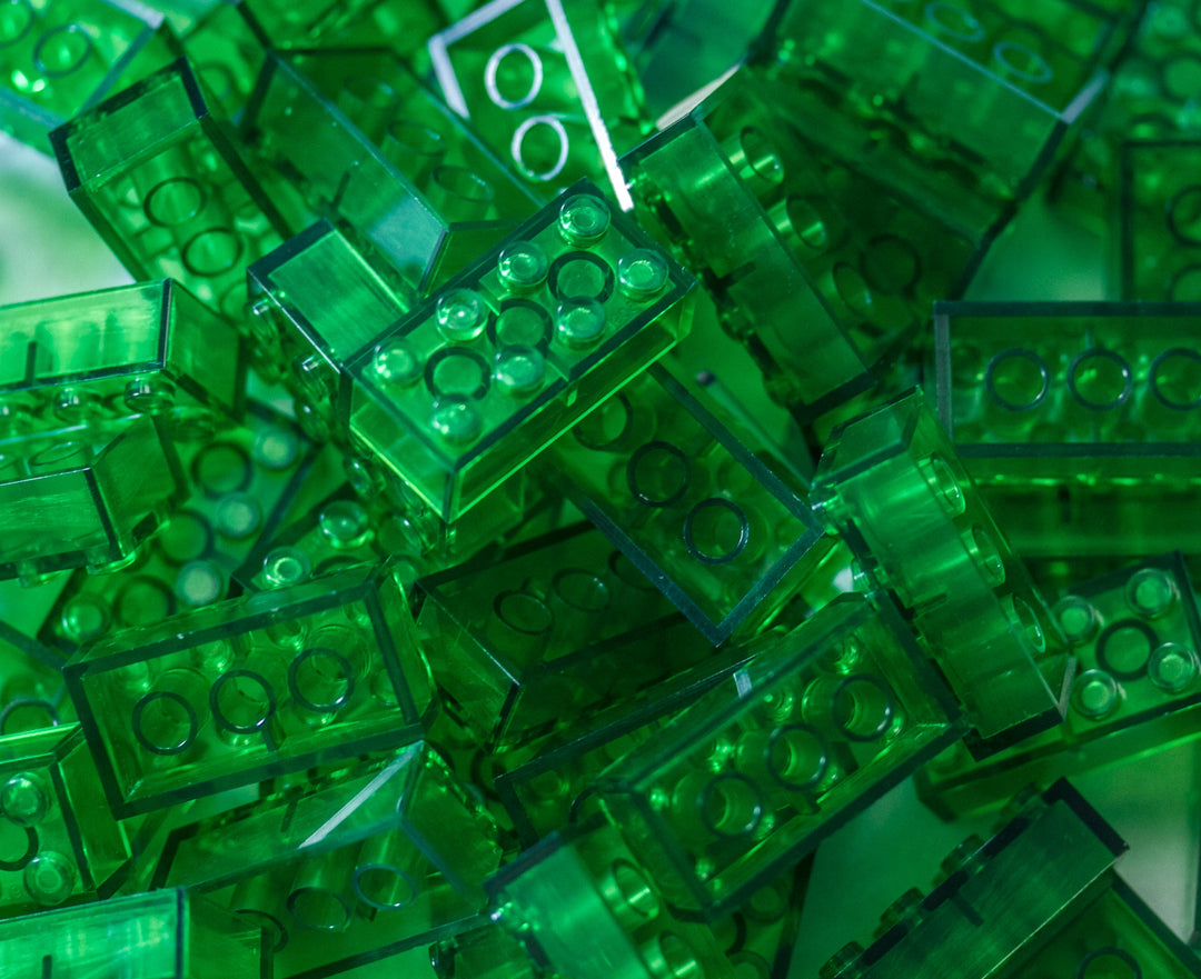 2X4 Brick 100 Pack (Transparent Green)