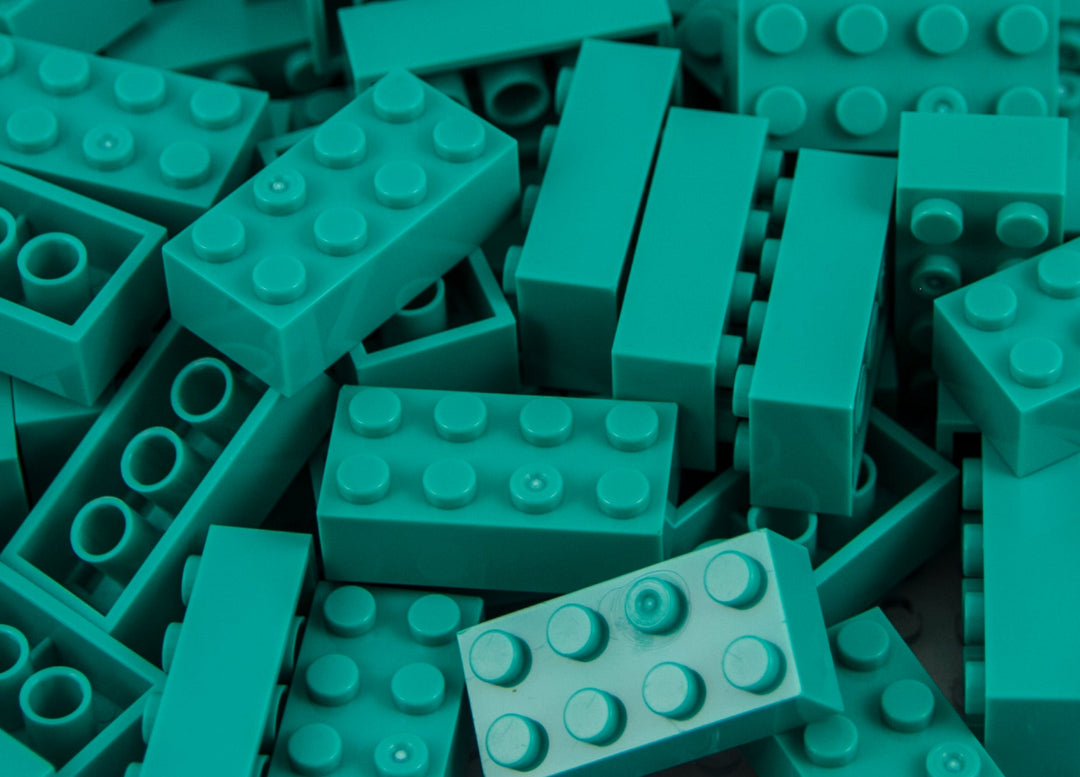 2X4 Brick 100 Pack (Teal)