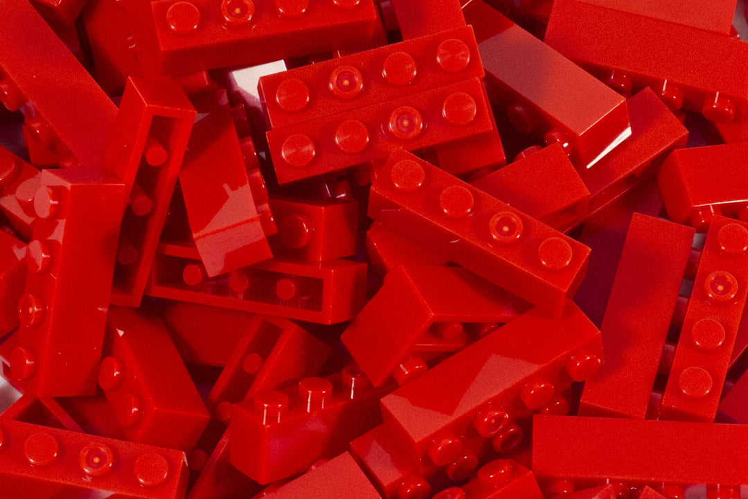 1x4 Stud Brick 100 Pack (Red)