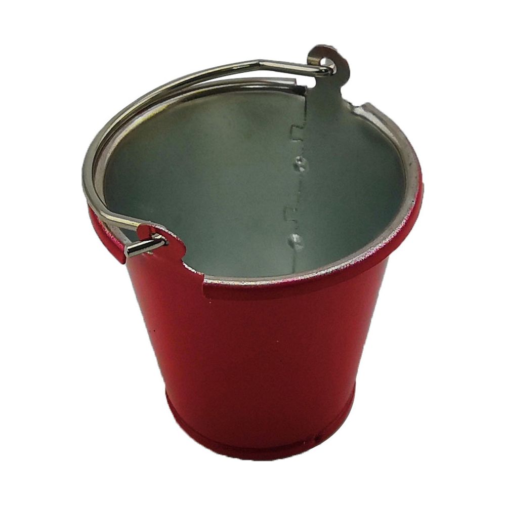 Metal Bucket Scale Accessory for 1/10th RC Crawlers, Garages, Trailers, and Dioramas
