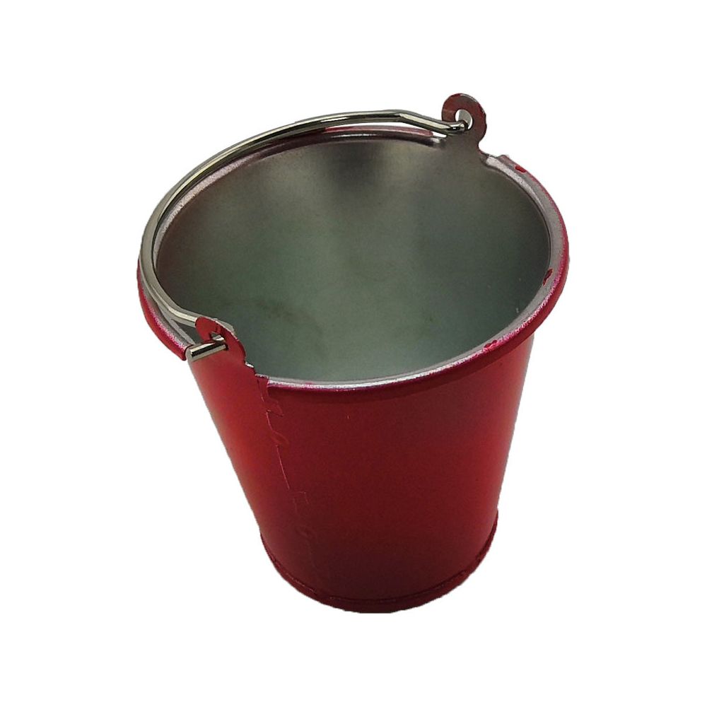 Metal Bucket Scale Accessory for 1/10th RC Crawlers, Garages, Trailers, and Dioramas