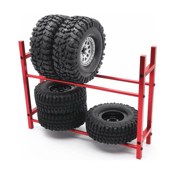 RC Tire Shelf Display Rack for 1/10th Scale RC Tires, Wheels, Garages, and Dioramas