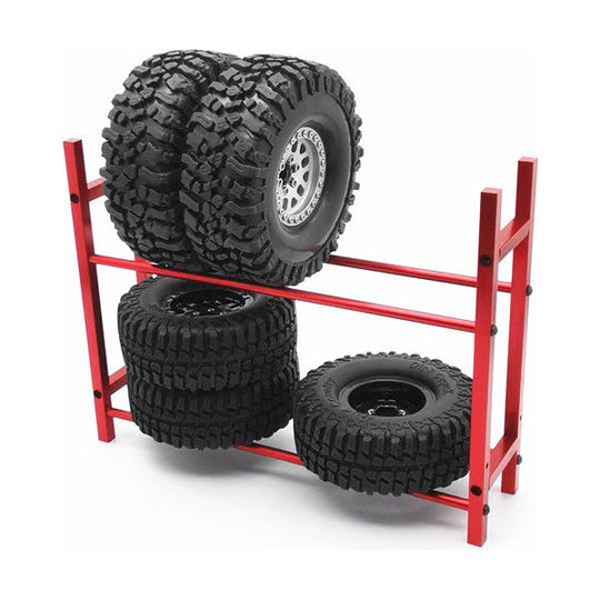 RC Tire Shelf Display Rack for 1/10th Scale RC Tires, Wheels, Garages, and Dioramas