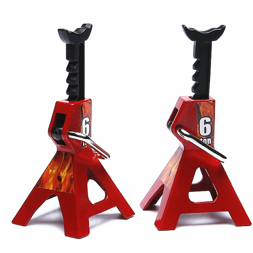 Adjustable Scale Jack Stand Repair Tool for RC Garages, Crawlers, Dioramas, and Model Displays