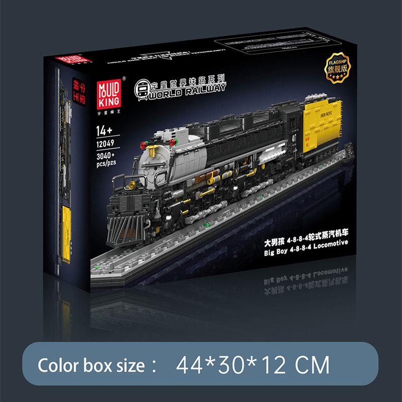 Mould King Big Boy 4-8-8-4 Steam Locomotive Building Block Set - 3,040+ Pieces
