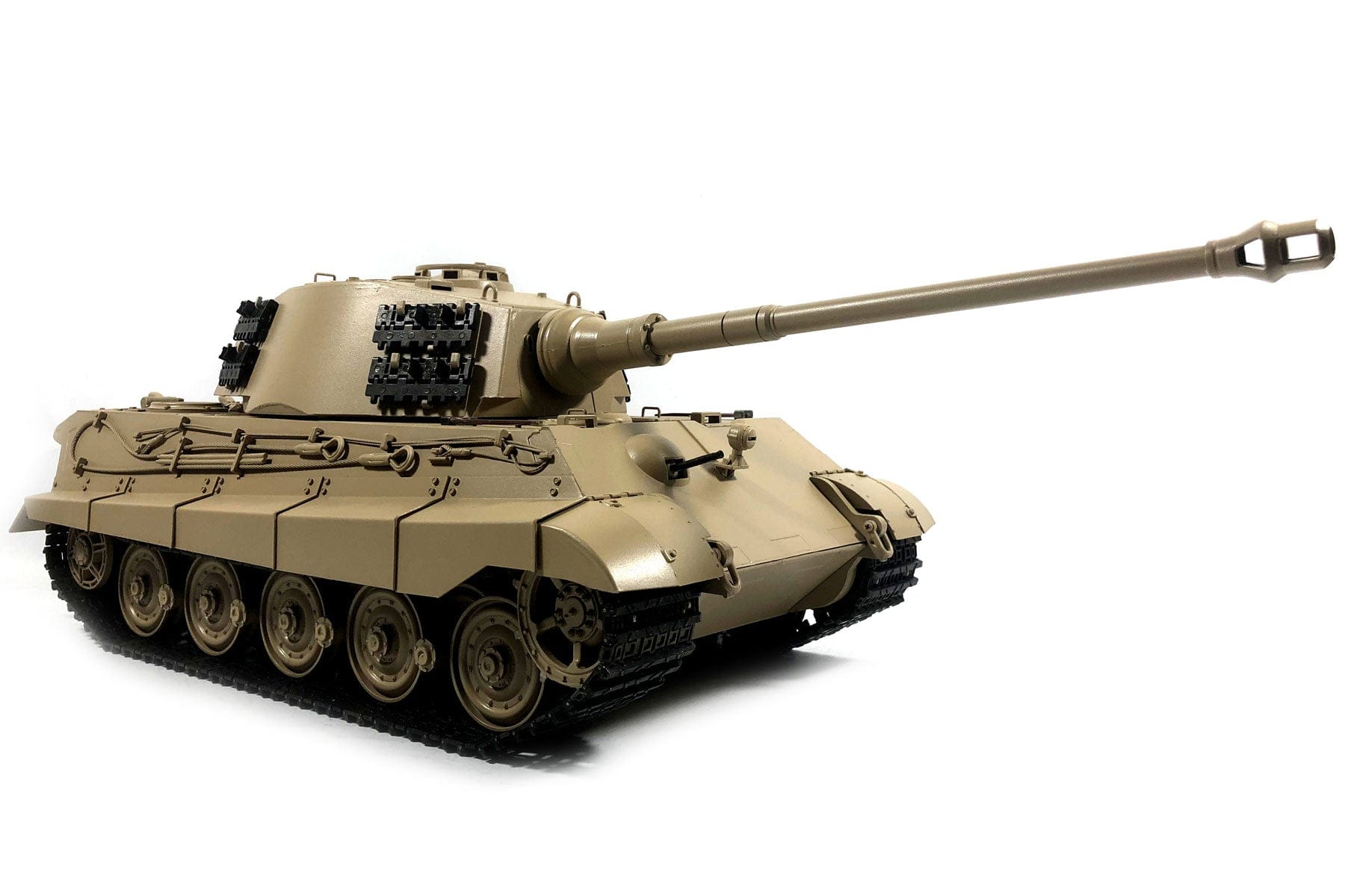 Airsoft Mato German King Tiger Desert Yellow Metal 1/16 Scale