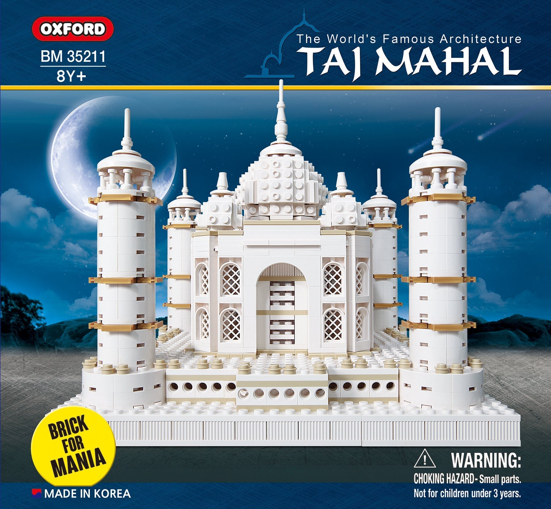 Oxford Taj Mahal Brick Set – 1,134-Piece Iconic Landmark Model for Architecture & History Fans