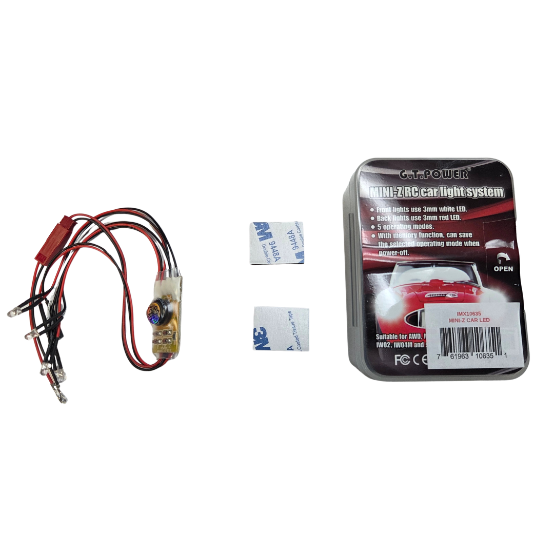 G.T. Power Mini-Z RC Car LED Light System