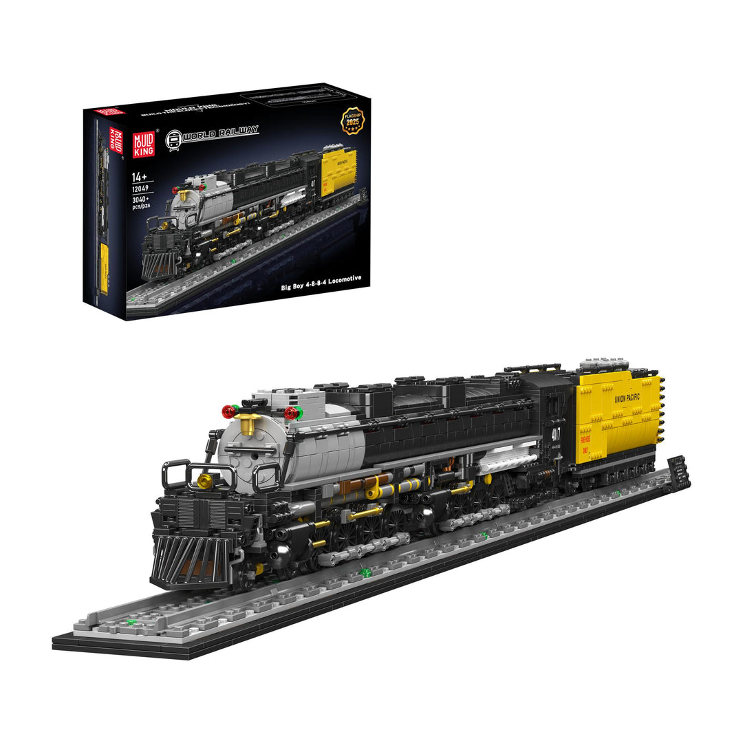 Mould King Big Boy 4-8-8-4 Steam Locomotive Building Block Set - 3,040+ Pieces