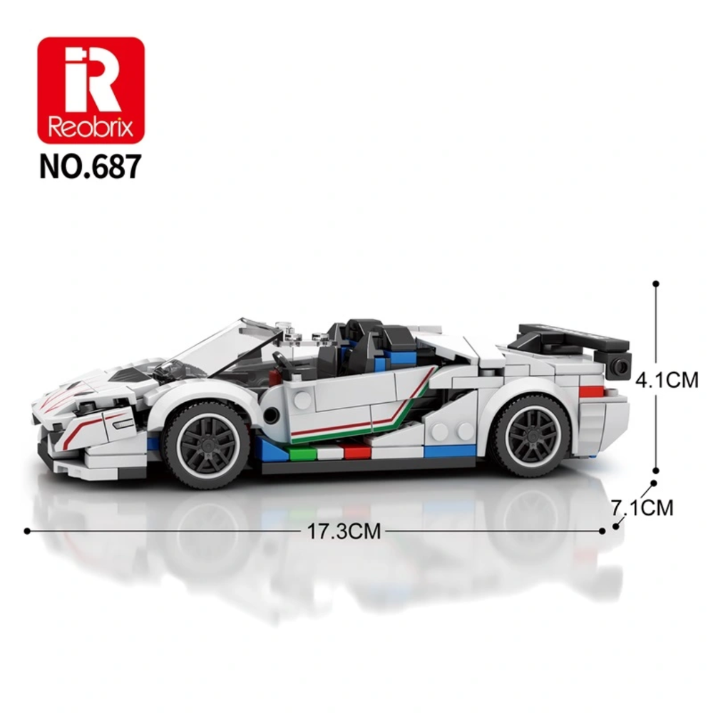Reobrix 687 Aventador SVJ-Style Building Set