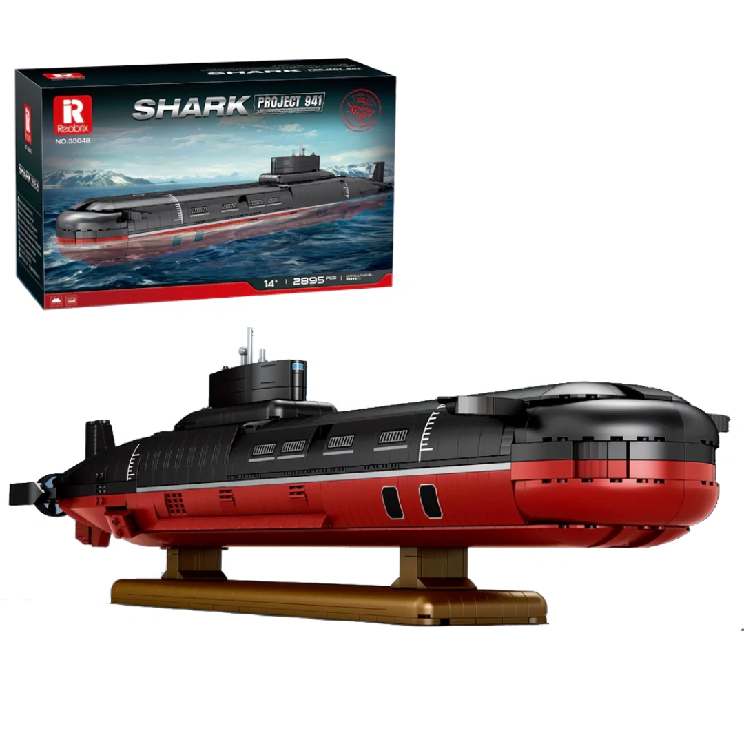 Reobrix Shark Submarine Deep-Sea Exploration Building Set