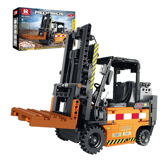 Reobrix RC Forklift Remote Control Construction Building Set – 772 Pieces