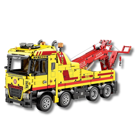 Reobrix RC Rescue Tow Truck Remote Control Construction Building Set – 1,910 Pieces