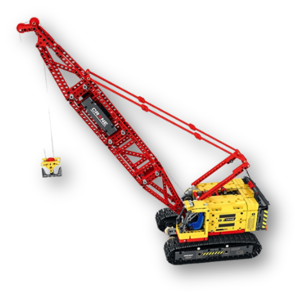 Reobrix RC Crawler Crane Remote Control Construction Building Set – 1,322 Pieces
