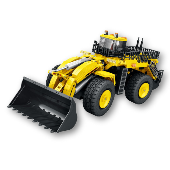Reobrix RC Yellow Wheel Loader Remote Control Construction Building Set – 1,876 Pieces