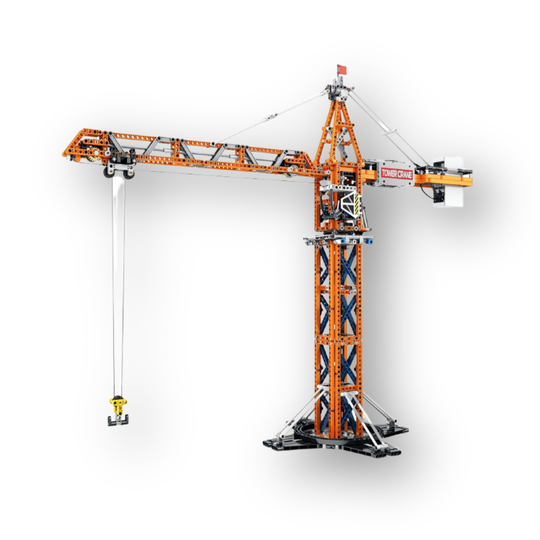 Reobrix RC Tower Crane Remote Control Construction Building Set – 1,288 Pieces