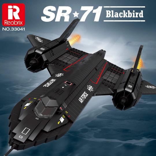 Reobrix 33041 SR-71 Blackbird Supersonic Reconnaissance Aircraft Building Set