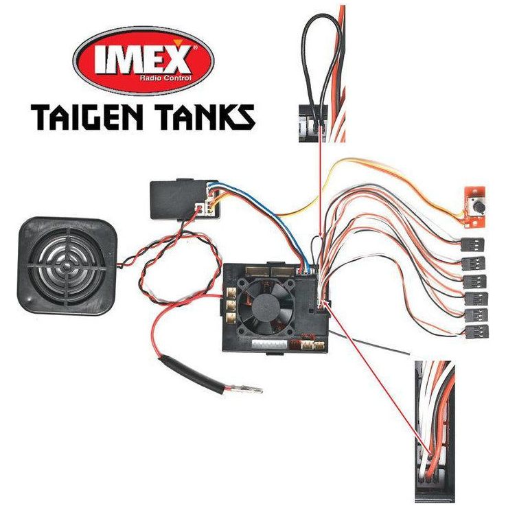 Taigen V3 2.4GHz Upgrade Kit (TX/MB/Sound Card/Speaker) - Taigen Tanks