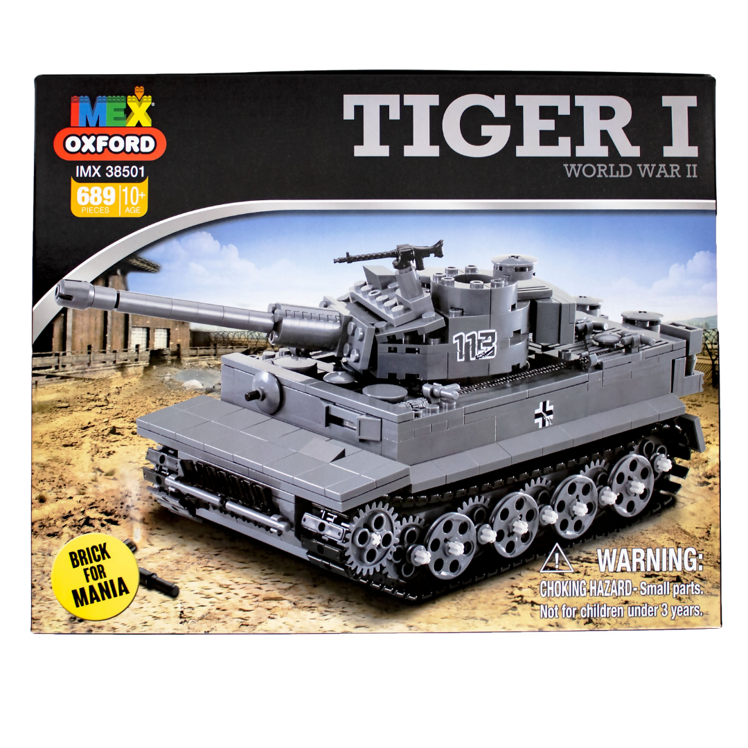 IMEX Oxford Tiger 1 Tank Brick Set – 689-Piece WWII German Heavy Tank Model