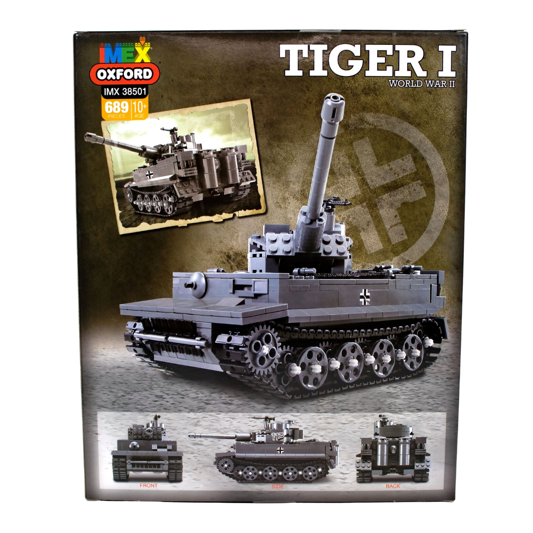 IMEX Oxford Tiger 1 Tank Brick Set – 689-Piece WWII German Heavy Tank Model