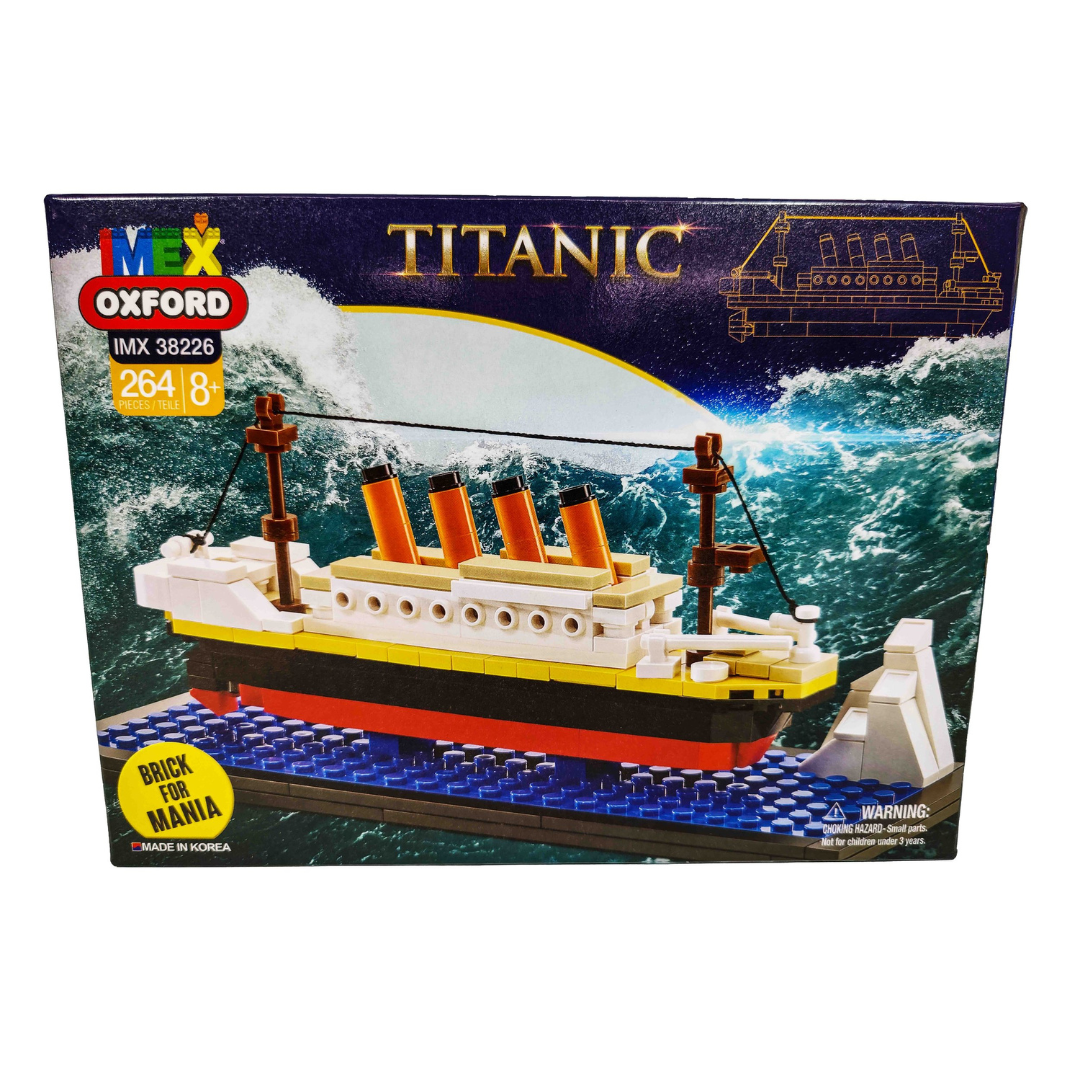 IMEX Oxford Mini Titanic Brick Set – 264-Piece RMS Titanic Model for Kids & Collectors