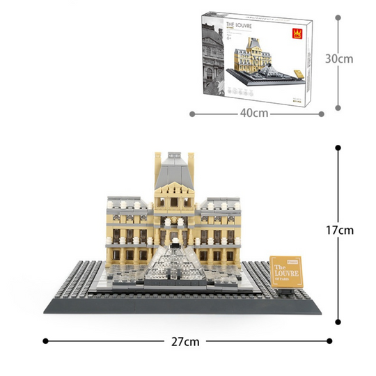 WANGE 4213 Louvre of Paris – 622‑Piece Modular Architecture Set