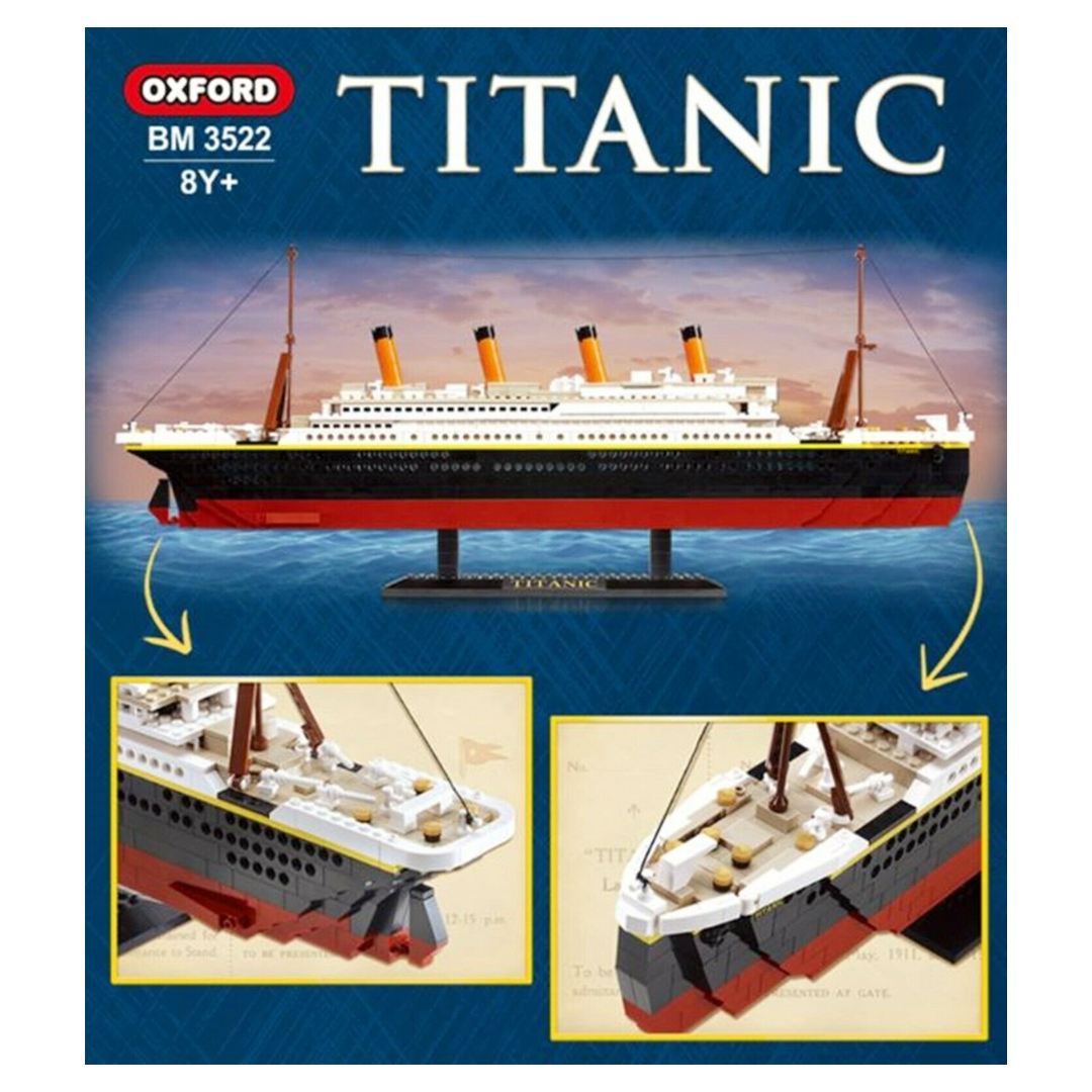 IMEX Oxford Titanic Ship Brick Set – 907-Piece Historical Ocean Liner Model for Maritime Fans & Collectors