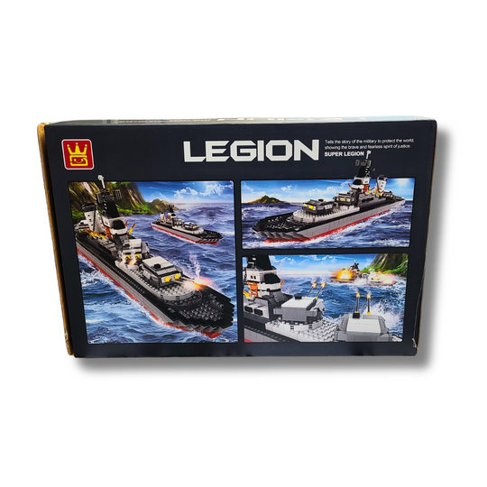 WANGE 5660 Legion Battleship – 774-Piece Military Ship Building Block Set