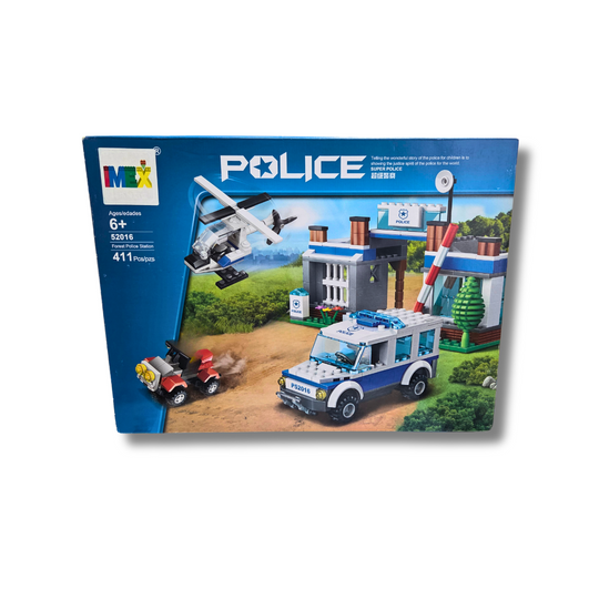 WANGE 52016 Forest Police Department – 411-Piece Building Block Set