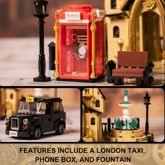 Pantasy 85008 Steampunk Clock Tower – 2,460-Piece Modular Display Set