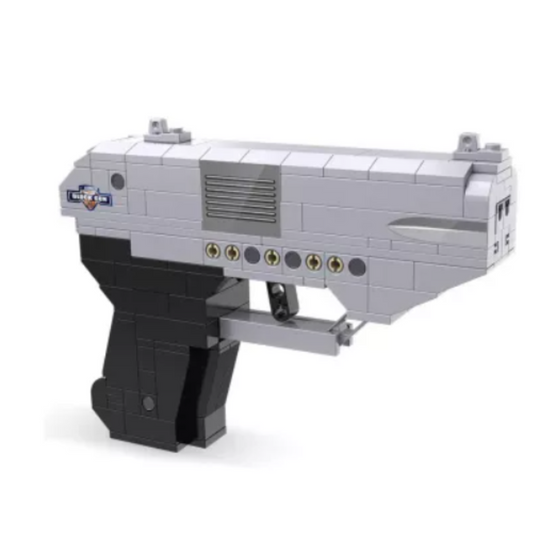 CaDA Double Barrel Pistol Brick Model Kit