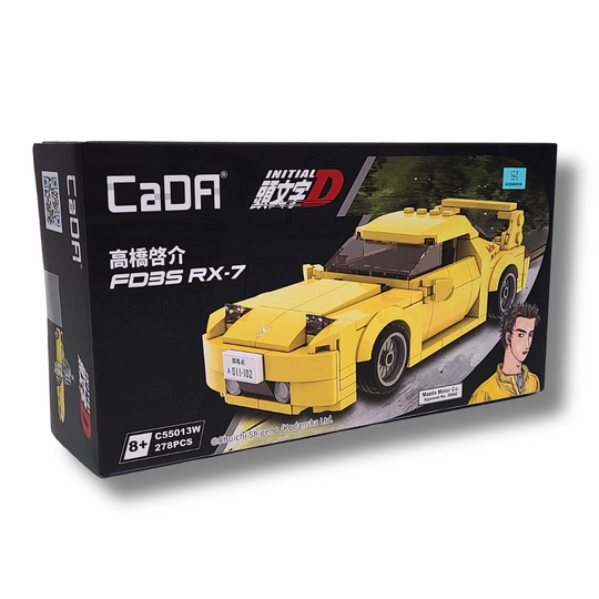 CaDA Mazda RX-7 FD Brick Model Kit (Small Scale)