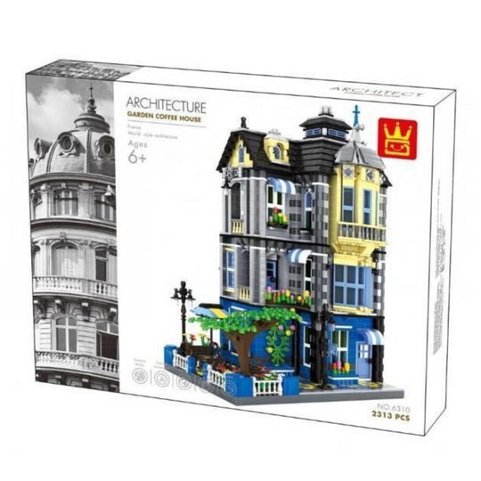 WANGE 6310 Garden Coffee House – 2,313‑Piece Modular Architecture Set