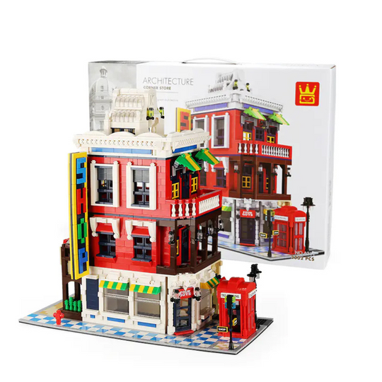 WANGE 6311 French Country Lodge – 1,298‑Piece Modular Building Set