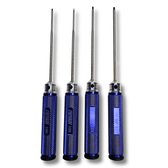Precision Hex Driver Set — 4-Piece SAE (.035” / .063” / .078” / .093”)