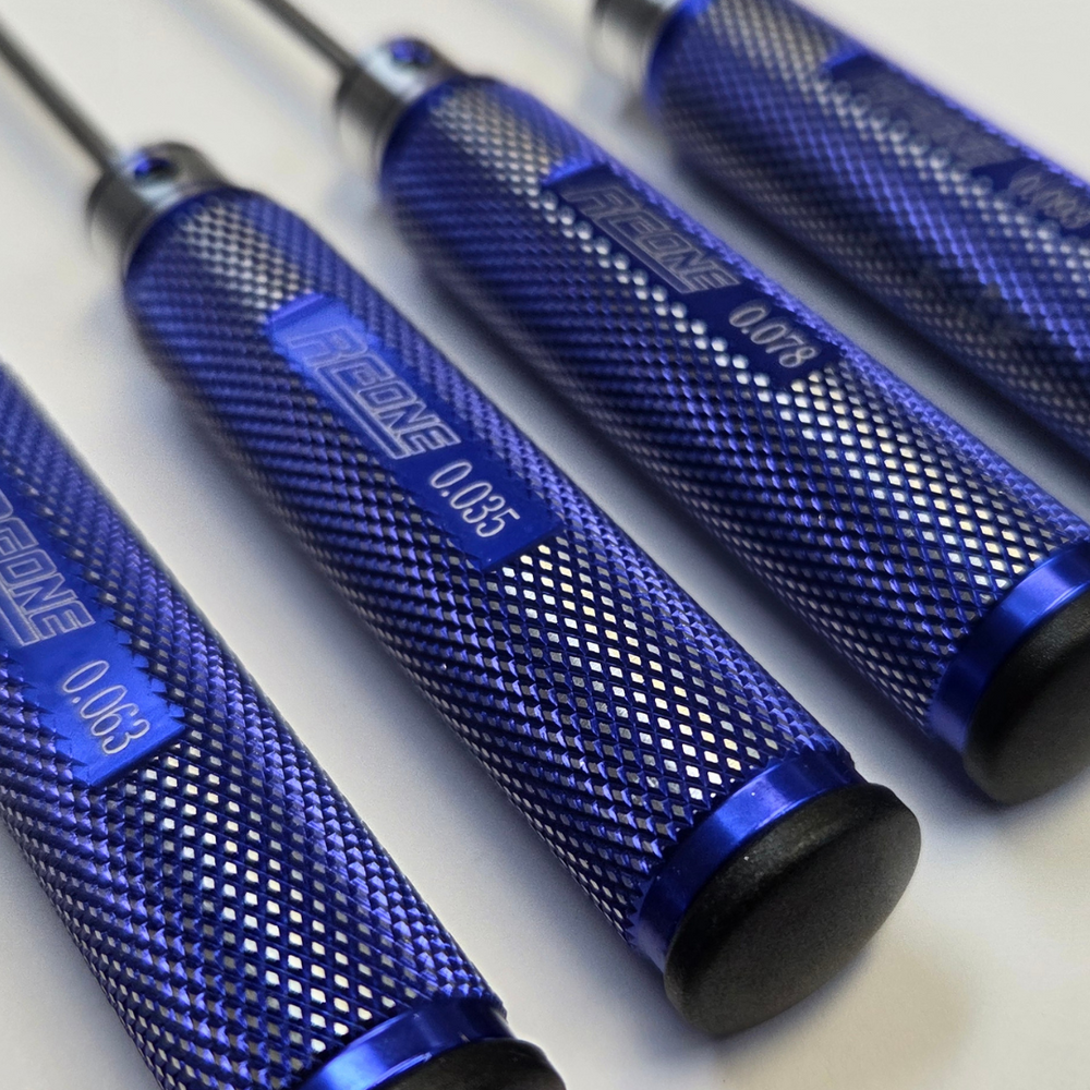 Precision Hex Driver Set — 4-Piece SAE (.035” / .063” / .078” / .093”)