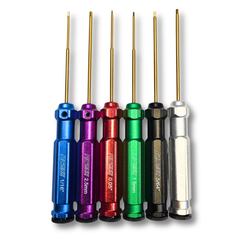 Classic Allen Wrench Set — Titanium Coated Tips (6-Piece, Metric