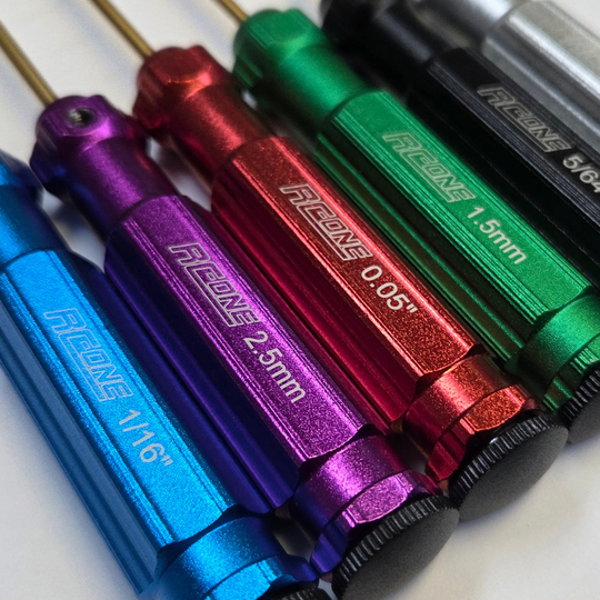 Classic Allen Wrench Set — Titanium Coated Tips (6-Piece, Metric & SAE)