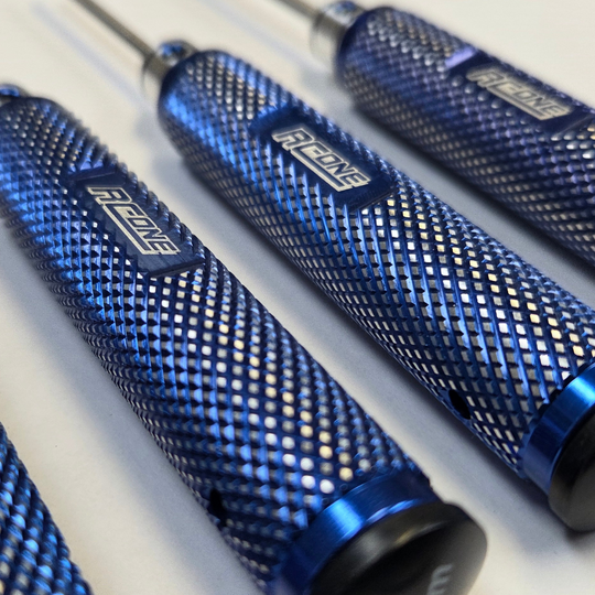 Hardened Tool Steel Ball Hex Driver Set — 4-Piece Metric (1.5 / 2.0 / 2.5 / 3.0mm)