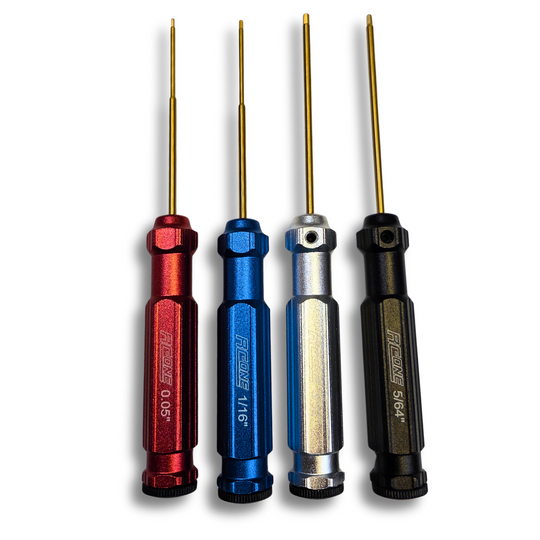 Hex Driver Set — 0.05” / 1/16” / 5/64” / 3/32” (4 Piece Inch, RCONE)