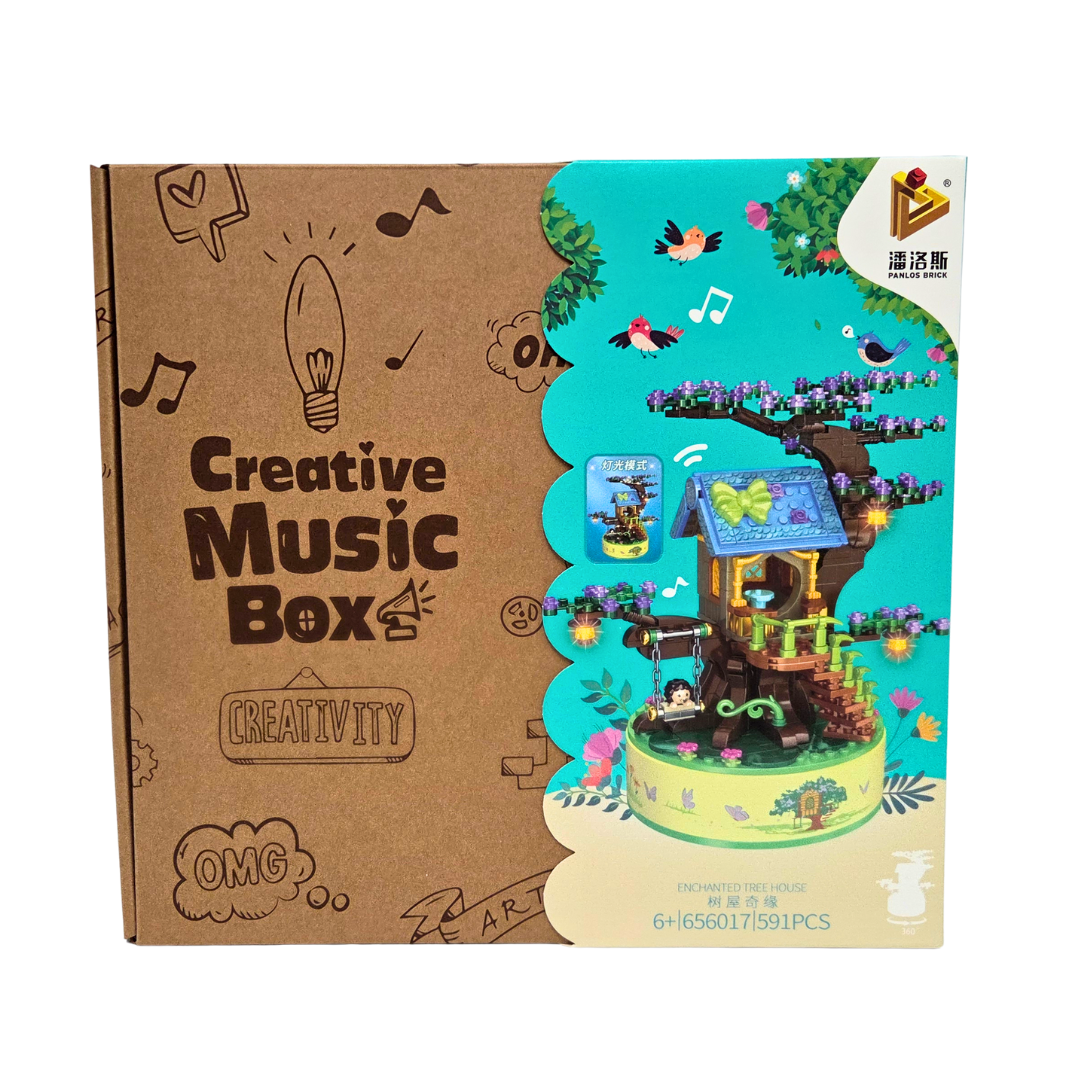 Panlos Creative Music Box Series – Tree House Music Box, Model 656017 (591 Pieces)
