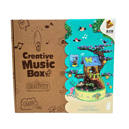 Panlos Creative Music Box Series – Tree House Music Box, Model 656017 (591 Pieces)